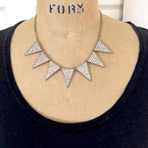 Rhinestone banner necklace